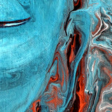 The Face of the Medicine Buddha Original Painting Laura Milnor Iverson Official Site