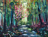 Blossoming Tree by a Brook Original Painting - SOLD - Prints Available