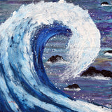 Blue Wave Original Painting - Laura Milnor Iverson Official Site