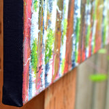 Backyard Birds in Birch Trees Original Painting - SOLD - Prints Available