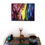 Barred Owl in the Rainbow Forest Original Painting - SOLD - Prints Available