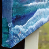 Waves at Depoe Bay Original Painting - Laura Milnor Iverson Official Site