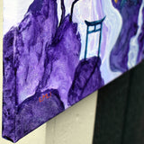 Temple in the Purple Mountains Original Painting Laura Milnor Iverson