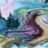 Wild Horses in Mountain Sunset Original Painting