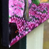 Shibazakura at Sunset Original Painting Laura Milnor Iverson