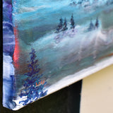 Misty Sunset over Mt. Hood Original Painting by Local Oregon Artist