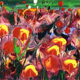 Mt Hood Over Tulip Fields Original Painting Laura Milnor Iverson