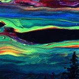 Sunset Over the Mountains Abstract Original Painting