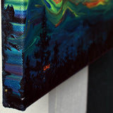 Sunset Over the Mountains Abstract Original Painting