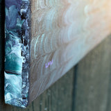 Pacific Northwest Lake in Shades of Green and Fuchsia Original Painting - SOLD - Prints Available