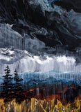 Rain in the Pacific Northwest Autumn Original Painting Oregon Landscape