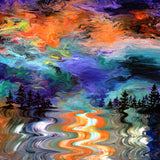 Pacific Northwest Lake Sunset Original Painting Laura Milnor Iverson Official Site
