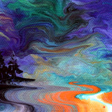 Pacific Northwest Lake Sunset Original Painting Laura Milnor Iverson Official Site