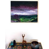 Redbud Tree Over a Twilight Vista Original Painting Laura Milnor Iverson Official Site
