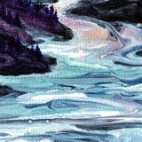Geese Over a River Gorge Original Painting - SOLD - Prints Available