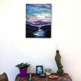 Geese Over a River Gorge Original Painting - SOLD - Prints Available