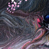 Meditation in Dark Sakura Original Painting