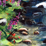 Skunks under Dogwood Trees Original Painting Laura Milnor Iverson Official Site