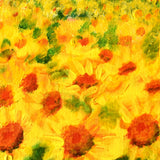 Murmuration over a Field of Sunflowers Original Painting Laura Milnor Iverson Official Site