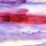 Sunset Layers of Clouds and Mist Original Painting Laura Milnor Iverson