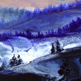 Sunset Vista Over the Hills to the West Original Painting - SOLD - Prints Available