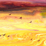 Sunset Vista Over the Hills to the West Original Painting - SOLD - Prints Available