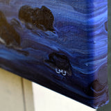 Blue Twilight at Depoe Bay Original Painting - Laura Milnor Iverson Official Site