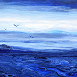 Blue Seascape Original Painting - Laura Milnor Iverson Official Site