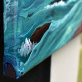 Windswept Cypress and Whale Waving Original Painting - Laura Milnor Iverson Official Site