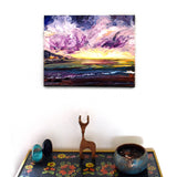 Violet Clouds Over the Deep Original Painting Laura Milnor Iverson Official Site