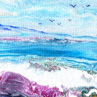 Waves Rolling Over Colorful Sands Original Painting Laura Milnor Iverson Official Site