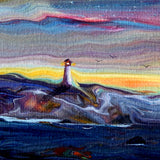Stars Over a Lighthouse Original Painting Laura Milnor Iverson Official Site