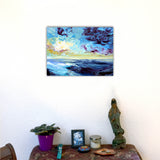 The Sun Setting Over the Cerulean Sea Original Painting Laura Milnor Iverson Official Site