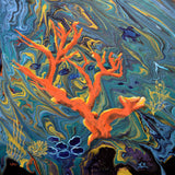 Elkhorn Coral Under the Sea Original Painting - Laura Milnor Iverson Official Site