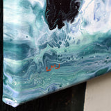 Waves Crashing Over Rocks Original Painting Laura Milnor Iverson Official Site