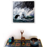 Waves Crashing Over Rocks Original Painting Laura Milnor Iverson Official Site