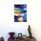 Oregon Lighthouse in a Cerulean Sea Original Painting Laura Milnor Iverson Official Site