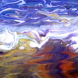 Lightning Brewing Over the Sea Original Painting Laura Milnor Iverson Official Site