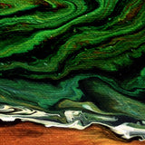 The Malachite Sea Original Painting - Laura Milnor Iverson Official Site