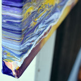 Yaquina Head Lighthouse in Purple Sunset Original Painting Laura Milnor Iverson Official Site