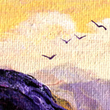 Full Moon Over a Purple Sea Original Painting - SOLD - Prints Available