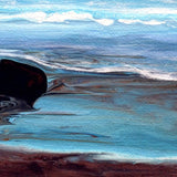 Here By the Sea and Sand Original Painting Laura Milnor Iverson Official Site