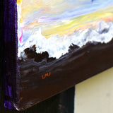 Dawn at Siletz Bay Original Painting - Laura Milnor Iverson Official Site