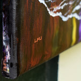 Sunset Seashore Reflections Original Painting - Laura Milnor Iverson Official Site