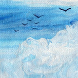 Seagulls Soar Above the Surf Original Painting - SOLD - Prints Available