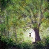 Hart of the Woodland Original Painting Oregon Stag Landscape Spirit Animal