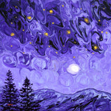 Purple Night in the Pacific Northwest Original Painting - SOLD - Prints Available