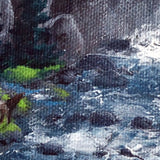 Dusk at Tumalo Falls Original Painting Laura Milnor Iverson Official Site