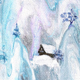Snow Falling Quietly on Torii Original Painting Laura Milnor Iverson