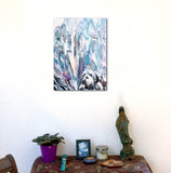Snow Falling Quietly on Torii Original Painting Laura Milnor Iverson